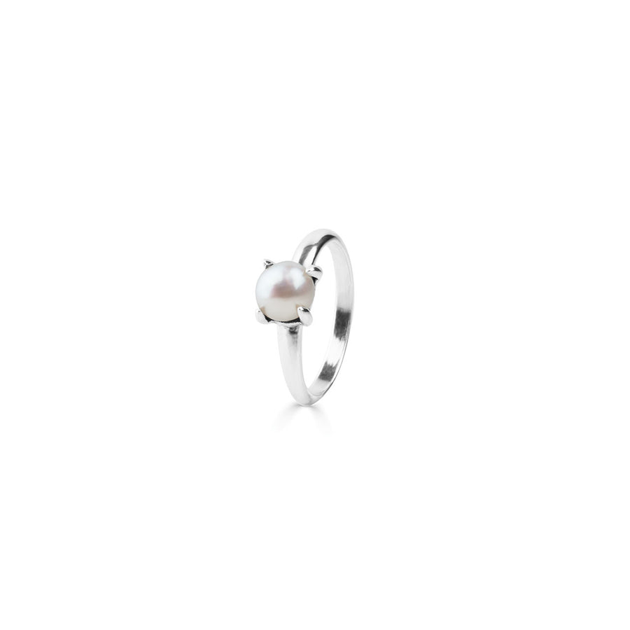 Luna Sterling Silver Pearl Ring