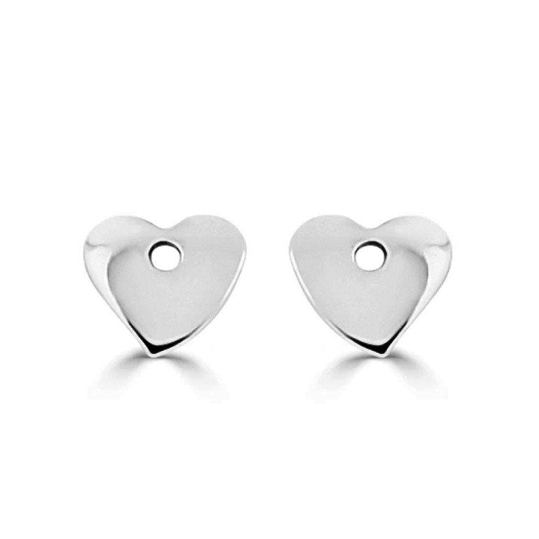 Sterling Silver Heart Earring Charms