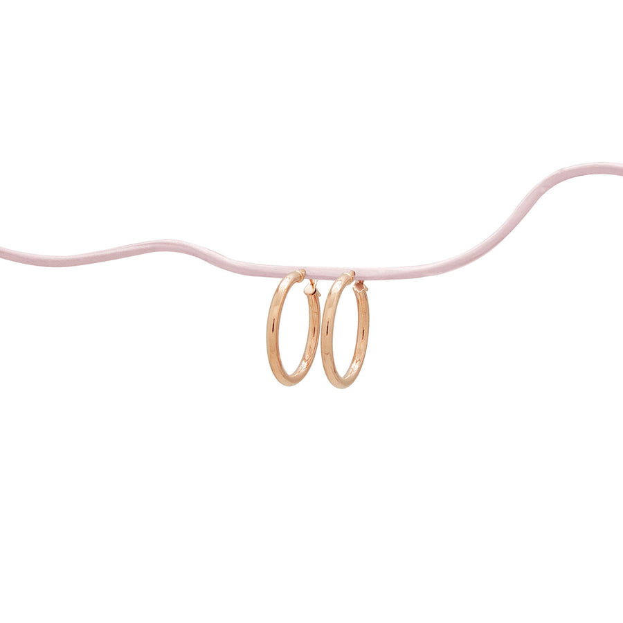 Zoey Rose Gold Hoops