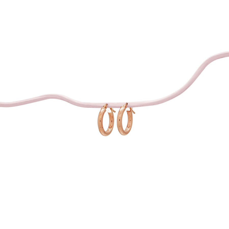 Baby Zoey Rose Gold Hoops