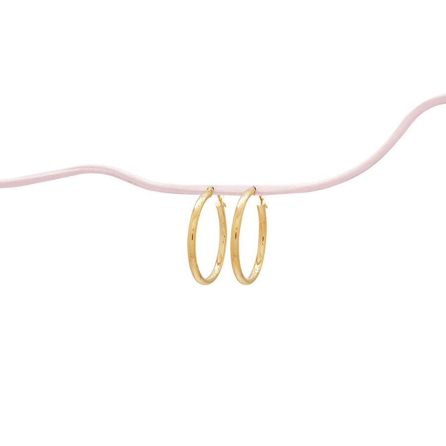 Bold Ava Yellow Gold Hoops