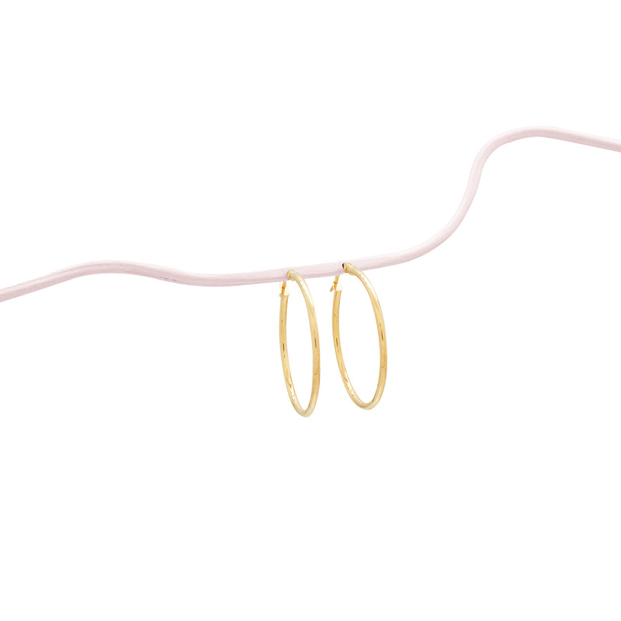 Charlotte Yellow Gold Hoops