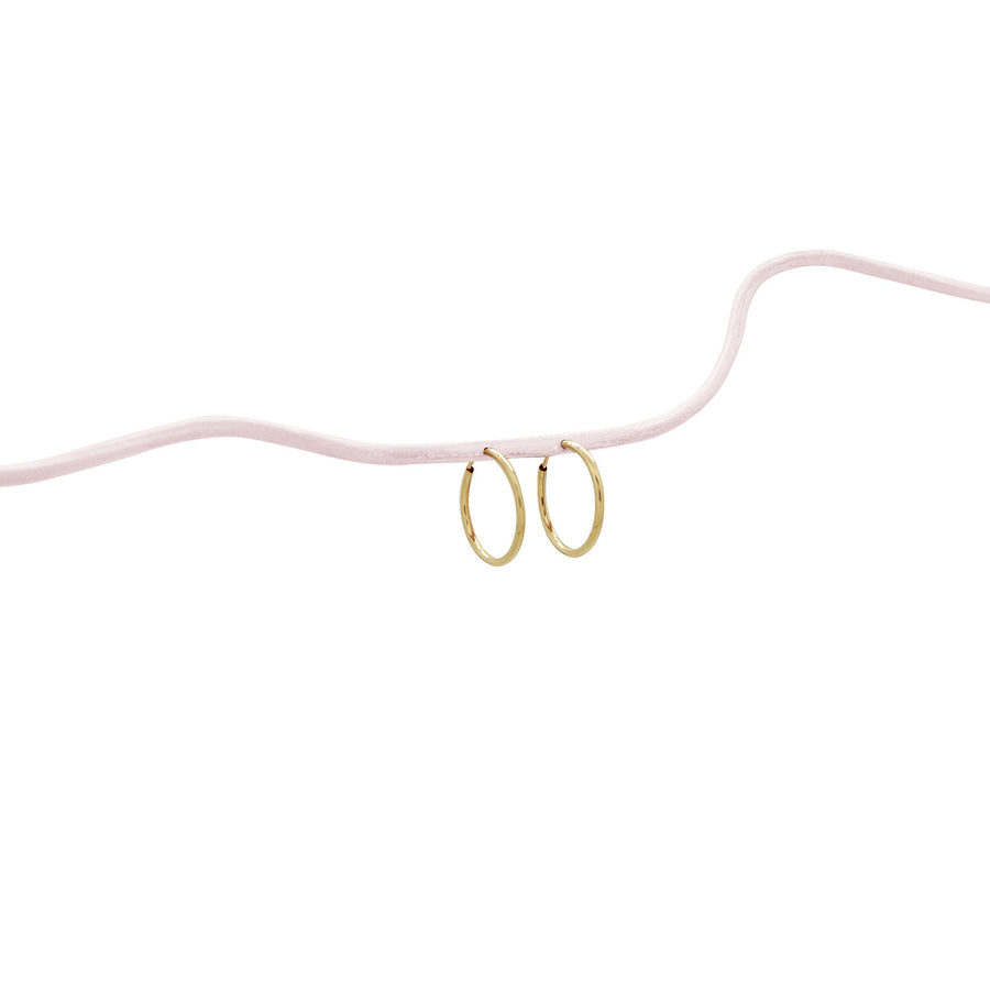 Shay Yellow Gold Hoops